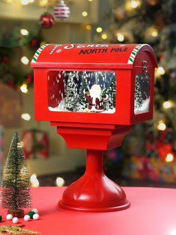 Little Surprise Box - Red North Pole Snowglobe Mailbox