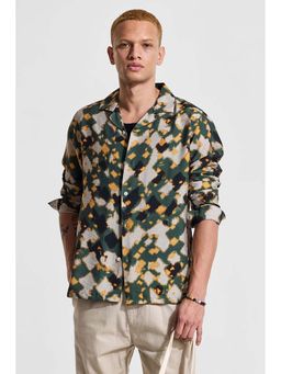 Snitch - Men Green Printed Shirt