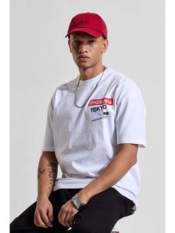 Snitch - Men White Graphic T-Shirt