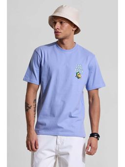 Snitch - Men Blue Graphic T-Shirt