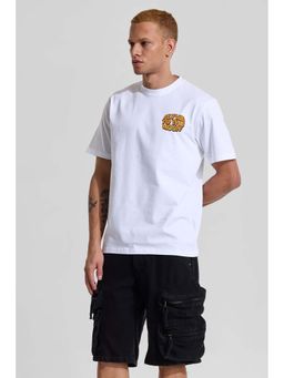 Snitch - Men White Graphic T-Shirt