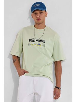 Snitch - Men Green Graphic T-Shirt