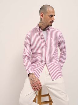 The Bear House - Men Red Stripes Shirt
