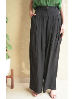 Seesa - Marilyn Wide Legged Black Trousers