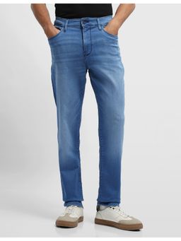 Arrow Newyork - Men Soho Slim Blue Tapered Fit Air Soft Jeans