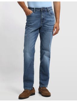 Arrow Newyork - Men Blue Soho Slim Tapered Fit Whiskered Jeans