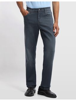 Arrow Newyork - Men Grey Bronx Regular Fit Stone Washed Jeans