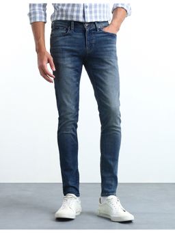 Flying Machine - Men Blue Jackson Skinny Fit Whiskered Jeans