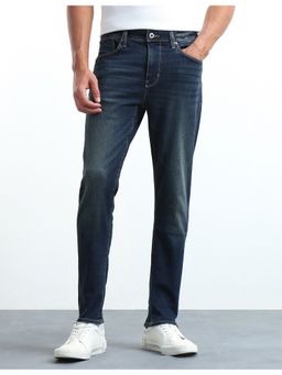 Flying Machine - Men Slash Slim Tapered Fit Whiskered Jeans