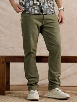 WROGN - Olive Casual Slim Fit Jeans
