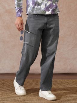 WROGN - Grey Heavy Fade Loose Fit Jeans