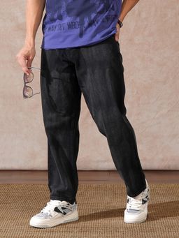 WROGN - Black Heavy Fade Loose Fit Jeans