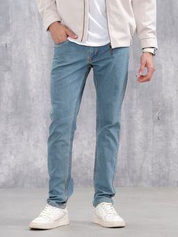 WROGN - Blue Men Casual Slim Fit Jeans