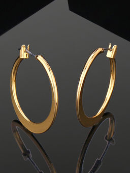 Estele - Gold Plated Fashionable Hoop Earrings for Girls & Women