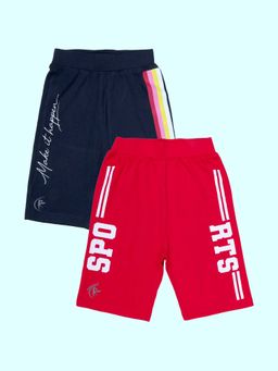 KiddoPanti - Multi-Color Printed Shorts (Pack of 2)