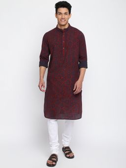 Fabindia - Multi Cotton Printed Long Kurta