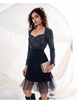 FREO - Navy Blue Midnight Soiree Dress