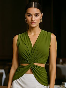 Don’t be basic - Solid Olive Top