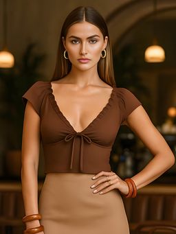 Don’t be basic - Solid Brown Top