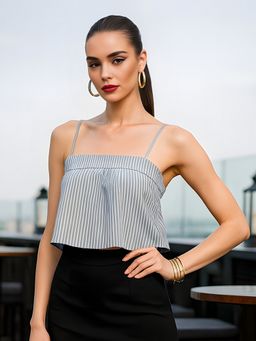 Don’t be basic - Stripes Grey Top