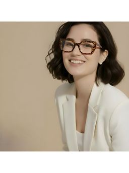 PERKEY - Square Full Rim Blue Cut Light Glasses for Women - OPTL0020-C2 (51)