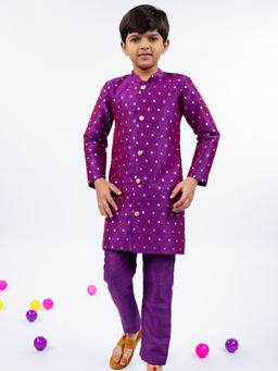 JILMIL - Purple Boys Kurta With Pyjama