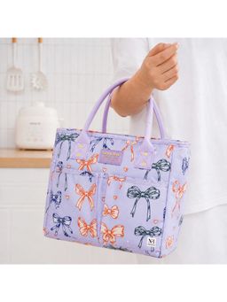 NFI Essentials - Insulated Lunch Bag, Tiffin Carry Bag For Office And Travel Purple