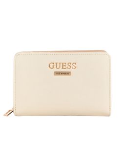 Guess - Tyra Women Snap Button Bifold Wallet Cream
