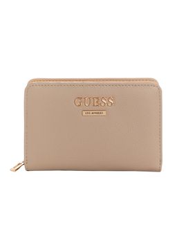 Guess - Tyra Women Snap Button Bifold Wallet Beige