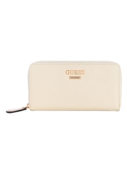 Guess - Tyra Women Zip Around Wallet Cream