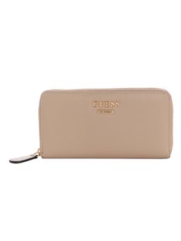 Guess - Tyra Women Zip Around Wallet Beige