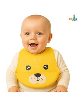 Chinmay Kids - Unisex Silicone Baby Bib for Feeding & Weaning-Yellow-12-18 Months