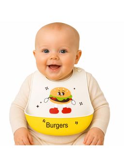 Chinmay Kids - Unisex Silicone Baby Bib for Feeding & Weaning-Multi-Color-12-18 Months