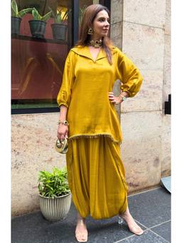 Ishnya - Mizaaj-Golden Mustard Co-Ord Set