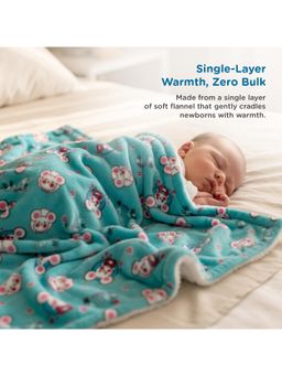 Mee Mee - Green Soft and Comfortable Infant Wrap Cotton Baby Blanket