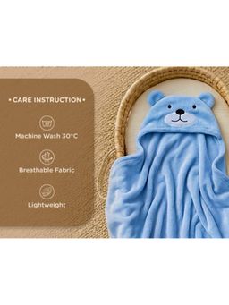 Mee Mee - Blue Soft and Comfortable Infant Wrap Cotton Baby Blanket