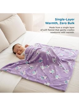 Mee Mee - Purple Soft and Comfortable Infant Wrap Cotton Baby Blanket