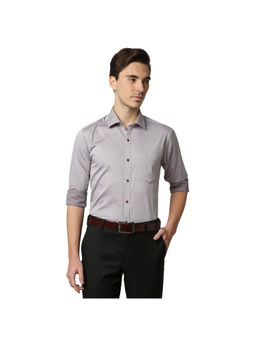Park Avenue - Dark Maroon Solid Formal Shirt