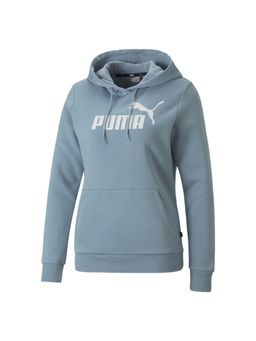 Puma - Ess Logo Fl Women Blue Hoodie