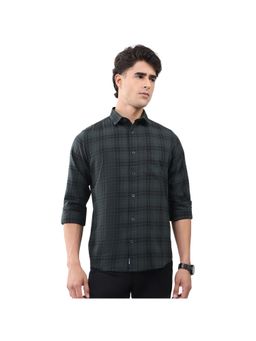 Monte Carlo - Men's Collar Olive Full Sleeve Shirt