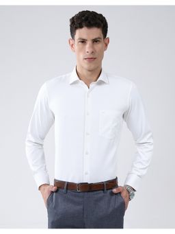 Monte Carlo - Men's Collar Neck White Full Sleeve Shirt