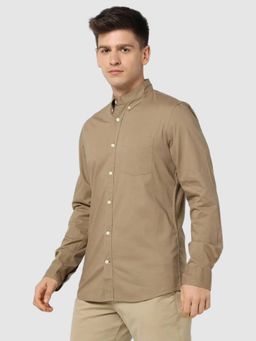 GAP - Men's Solid Regular Fit Spread Collar Casual Shirt