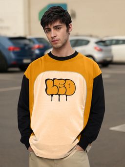 LEOTUDE - Men's Multi-Colour Printed Cotton Blend T-Shirt