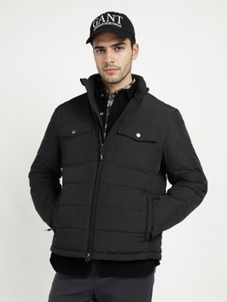 GANT - Men's Black High Neck Puffer Jacket