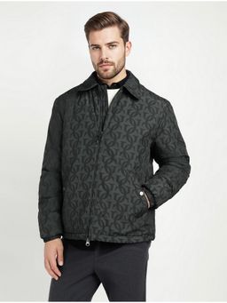 GANT - Men's Black Monogram Padded Bomber Jacket