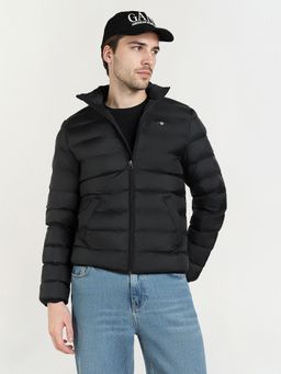 GANT - Men's Black Quilted High Neck Puffer Jacket