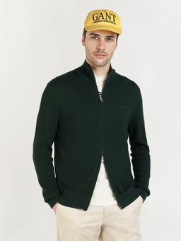 GANT - Men's Dark Green Textured Sweater