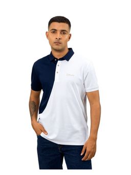OUTERWORLD - Multi-Colour Colorblock Collar Neck Men's Polo T-Shirt
