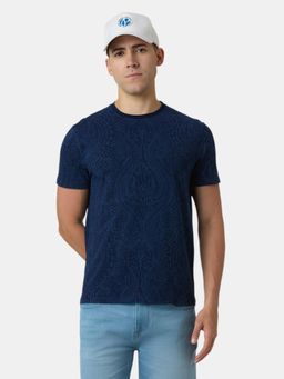 Pepe Jeans - Navy Blue Pure Cotton Crew Neck Men's T-Shirt