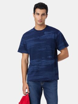 Pepe Jeans - Blue Crew Neck Pure Cotton Men's T-Shirt